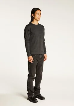 Montagut Round-neck merino wool sweater with rolled finishes - Rythme