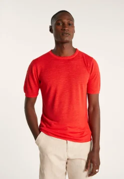 Montagut Round-neck slub linen T-shirt - Renaud
