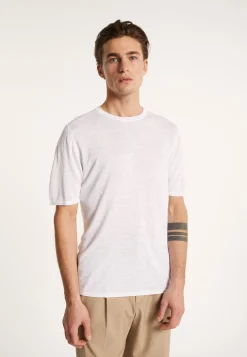 Montagut Round-neck slub linen T-shirt - Renaud