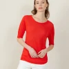 Montagut Round-neck slub linen T-shirt - Bonni
