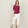 Montagut Round-neck slub linen T-shirt - Bonni