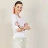 Montagut Round-neck slub linen T-shirt - Bonni
