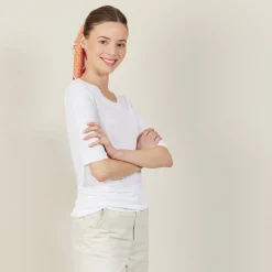Montagut Round-neck slub linen T-shirt - Bonni