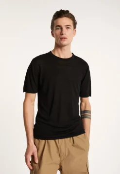 Montagut Round-neck slub linen T-shirt - Renaud