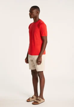 Montagut Round-neck slub linen T-shirt - Renaud