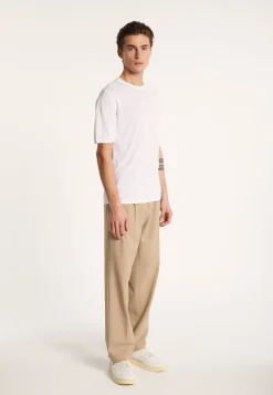 Montagut Round-neck slub linen T-shirt - Renaud