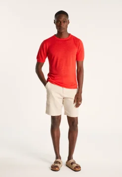 Montagut Round-neck slub linen T-shirt - Renaud