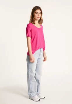 Montagut Round-neck slub linen T-shirt - Loli