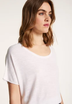 Montagut Round-neck slub linen T-shirt - Loli