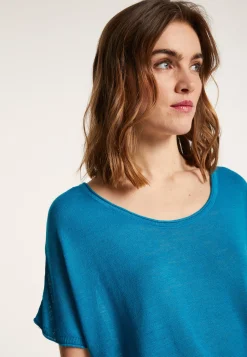 Montagut Round-neck slub linen T-shirt - Loli