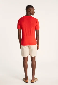 Montagut Round-neck slub linen T-shirt - Renaud