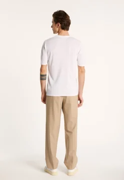 Montagut Round-neck slub linen T-shirt - Renaud