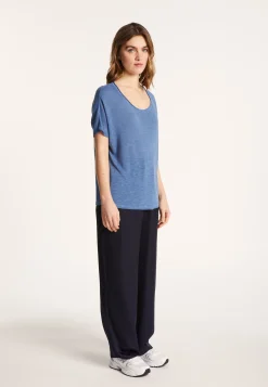 Montagut Round-neck slub linen T-shirt - Loli