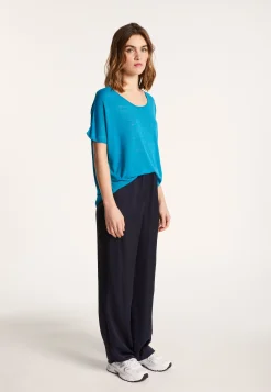 Montagut Round-neck slub linen T-shirt - Loli