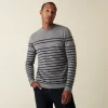 Montagut Round-neck striped cashmere sweater - Auguste