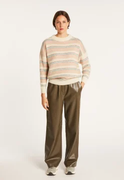 Montagut Round-neck striped mohair sweater - Charly