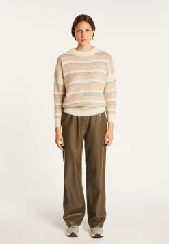 Montagut Round-neck striped mohair sweater - Charly