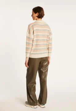 Montagut Round-neck striped mohair sweater - Charly
