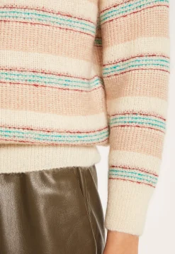 Montagut Round-neck striped mohair sweater - Charly