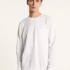 Montagut Round-neck sweater in slub cotton and linen - Isaia
