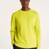 Montagut Round-neck sweater in slub cotton and linen - Isaia
