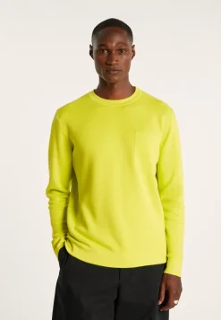 Montagut Round-neck sweater in slub cotton and linen - Isaia