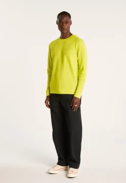Montagut Round-neck sweater in slub cotton and linen - Isaia