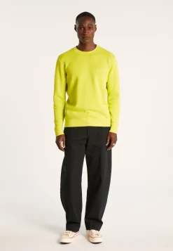 Montagut Round-neck sweater in slub cotton and linen - Isaia