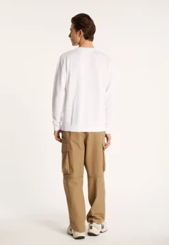 Montagut Round-neck sweater in slub cotton and linen - Isaia