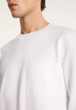 Montagut Round-neck sweater in slub cotton and linen - Isaia