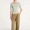 Montagut Round-neck T-shirt with elbow-length sleeves - MADY
