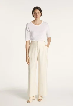Montagut Round-neck T-shirt with elbow-length sleeves - MADY