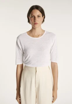 Montagut Round-neck T-shirt with elbow-length sleeves - MADY