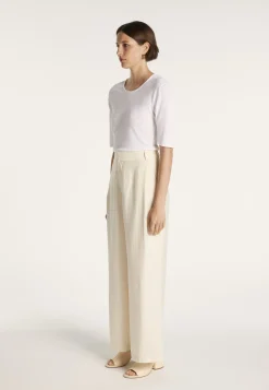 Montagut Round-neck T-shirt with elbow-length sleeves - MADY