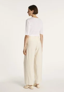 Montagut Round-neck T-shirt with elbow-length sleeves - MADY