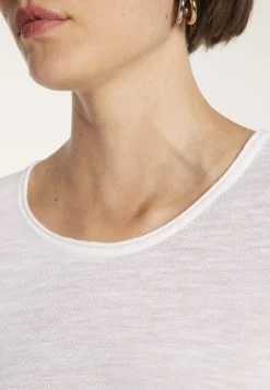 Montagut Round-neck T-shirt with elbow-length sleeves - MADY