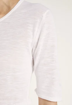 Montagut Round-neck T-shirt with elbow-length sleeves - MADY