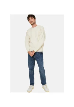 Montagut Round-neck waffle-knit sweater in wool and cashmere - Fall