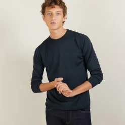 Montagut Round-neck wool and silk sweater - Barsam