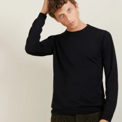 Montagut Round-neck wool and silk sweater - Barsam