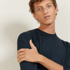Montagut Round-neck wool and silk sweater - Barsam