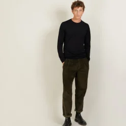 Montagut Round-neck wool and silk sweater - Barsam