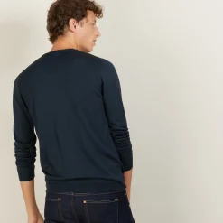 Montagut Round-neck wool and silk sweater - Barsam
