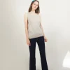 Montagut Round-neck wool tank top - Biella