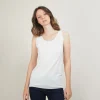 Montagut Round-neck wool tank top - Biella