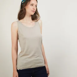 Montagut Round-neck wool tank top - Biella