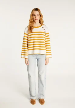 Montagut Sailor sweater in cashmere with loose sleeves - Gaelle