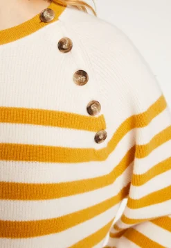 Montagut Sailor sweater in cashmere with loose sleeves - Gaelle