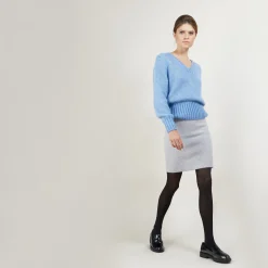 Montagut Short cashmere skirt - France
