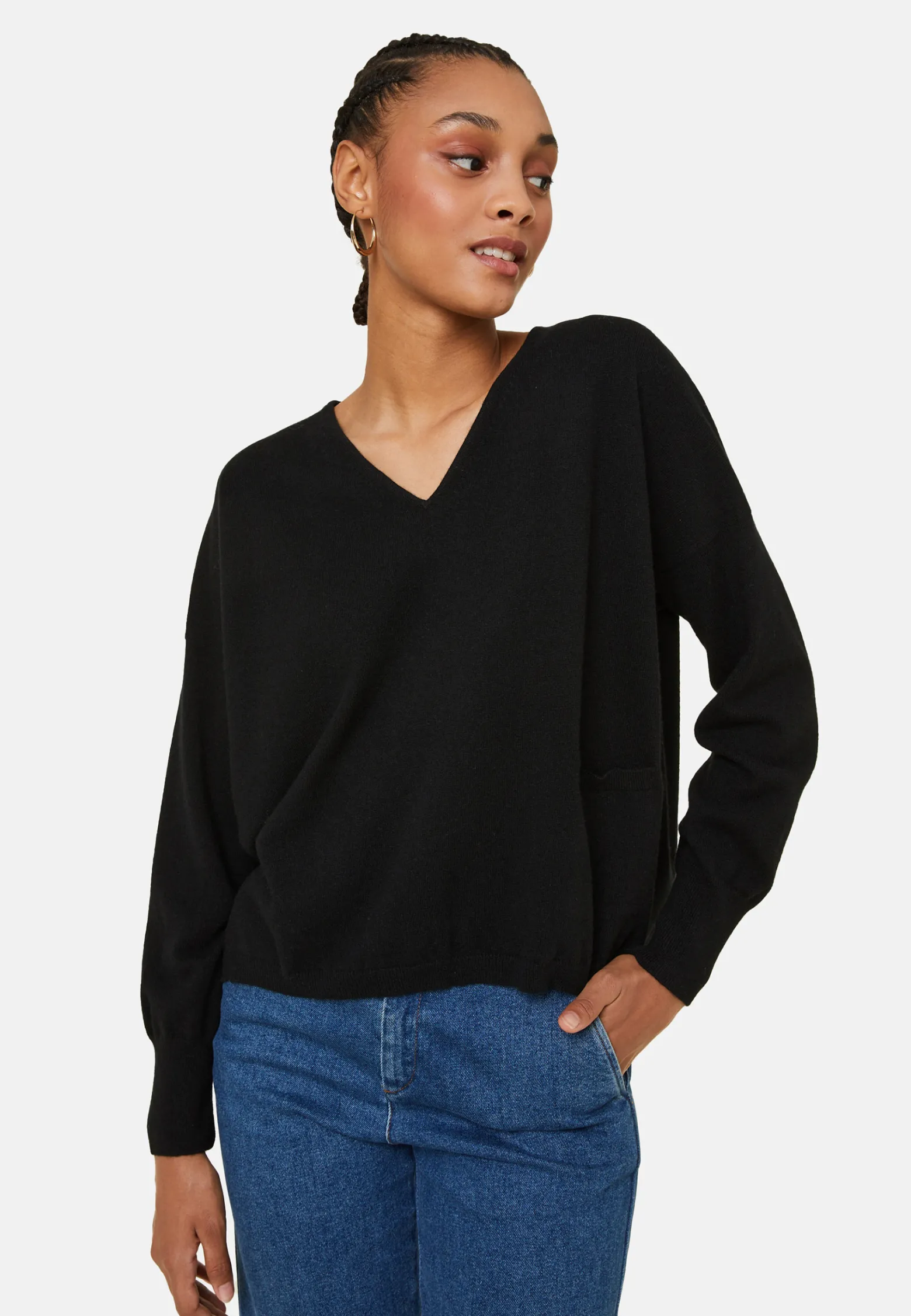 Montagut Short cashmere sweater with pocket - Balba